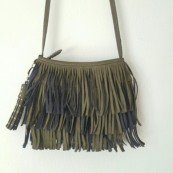 Aldo Handbags - Also vegan suede fringed cross body bag